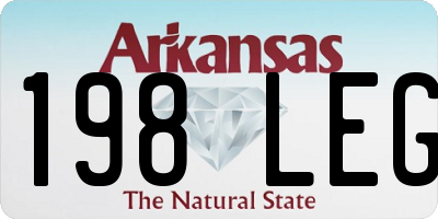 AR license plate 198LEG