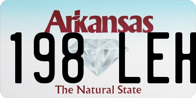 AR license plate 198LEH