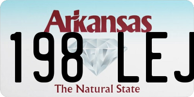 AR license plate 198LEJ