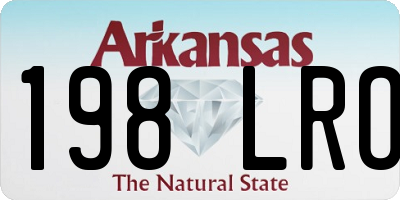 AR license plate 198LRO