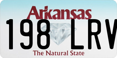 AR license plate 198LRV