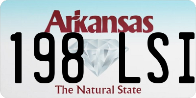 AR license plate 198LSI