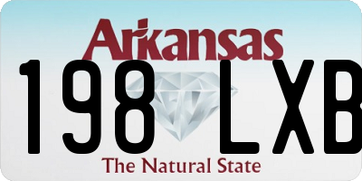 AR license plate 198LXB