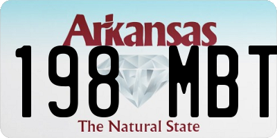 AR license plate 198MBT