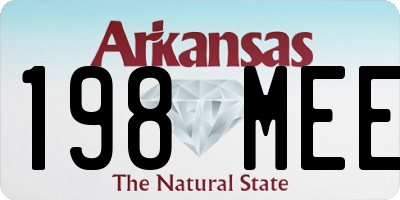 AR license plate 198MEE