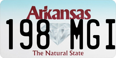 AR license plate 198MGI