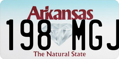 AR license plate 198MGJ