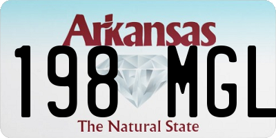 AR license plate 198MGL