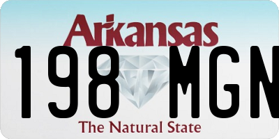 AR license plate 198MGN