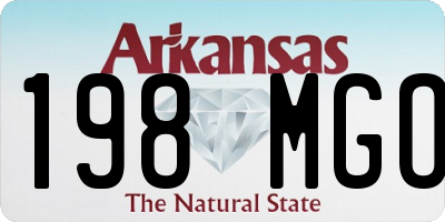 AR license plate 198MGO