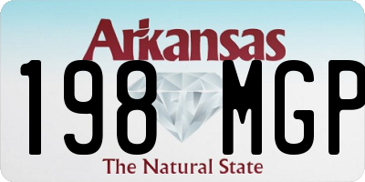AR license plate 198MGP