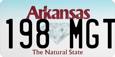 AR license plate 198MGT