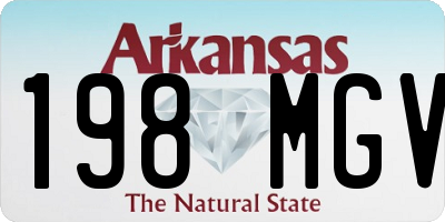 AR license plate 198MGV