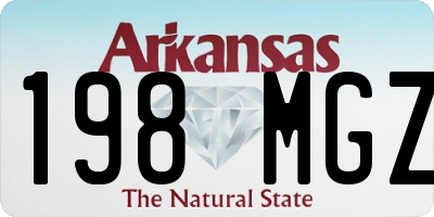 AR license plate 198MGZ