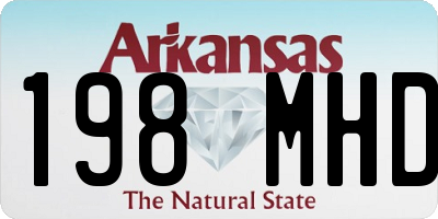 AR license plate 198MHD
