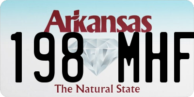 AR license plate 198MHF