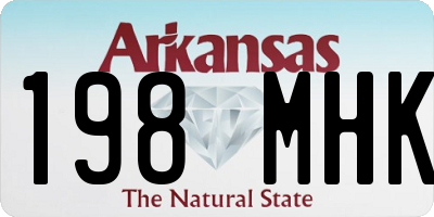 AR license plate 198MHK