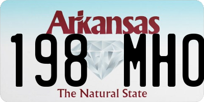 AR license plate 198MHO