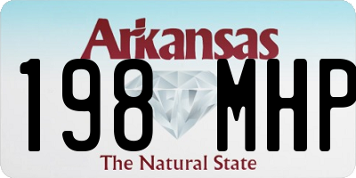 AR license plate 198MHP