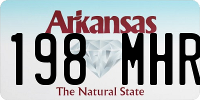 AR license plate 198MHR