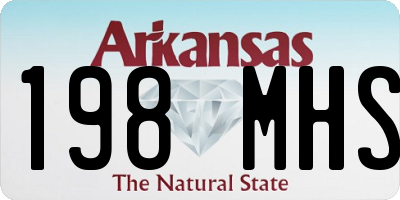 AR license plate 198MHS