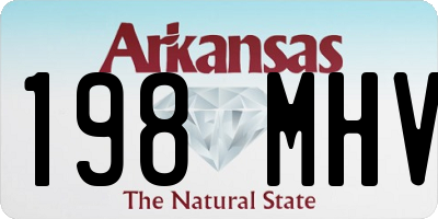 AR license plate 198MHV