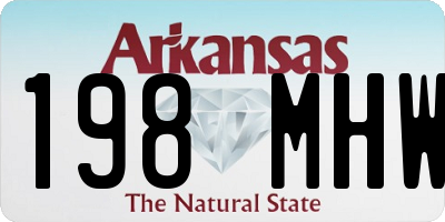 AR license plate 198MHW