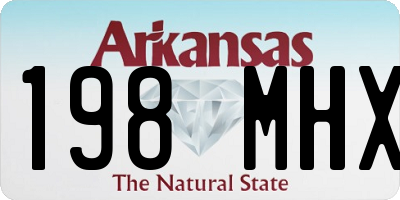 AR license plate 198MHX