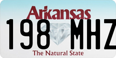 AR license plate 198MHZ