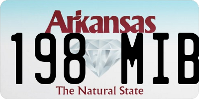 AR license plate 198MIB