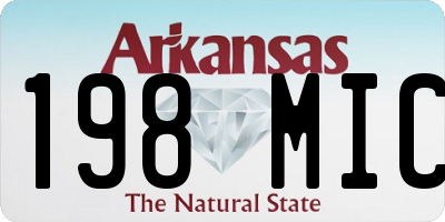 AR license plate 198MIC