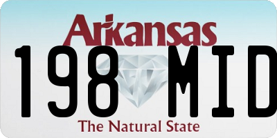 AR license plate 198MID