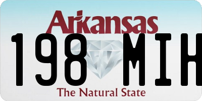 AR license plate 198MIH
