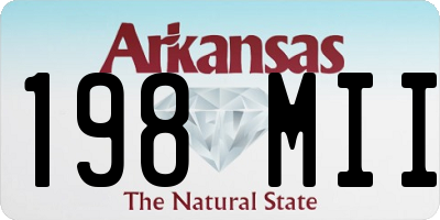 AR license plate 198MII