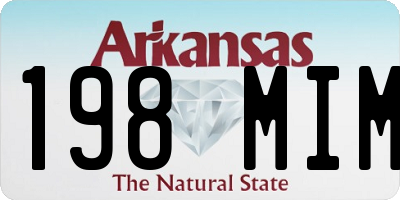AR license plate 198MIM