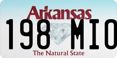 AR license plate 198MIO