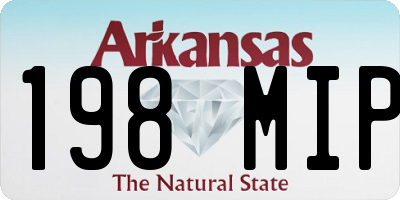 AR license plate 198MIP