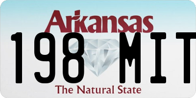 AR license plate 198MIT