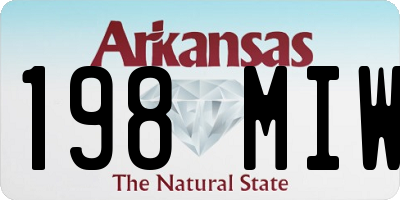 AR license plate 198MIW