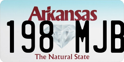 AR license plate 198MJB
