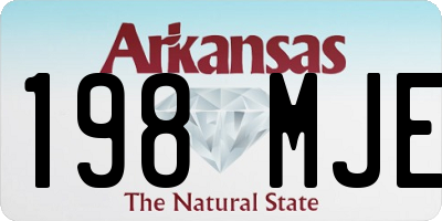 AR license plate 198MJE