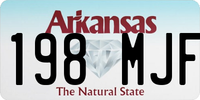 AR license plate 198MJF
