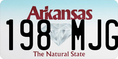AR license plate 198MJG