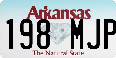 AR license plate 198MJP