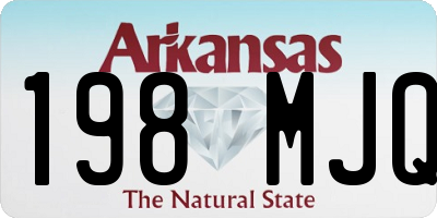 AR license plate 198MJQ