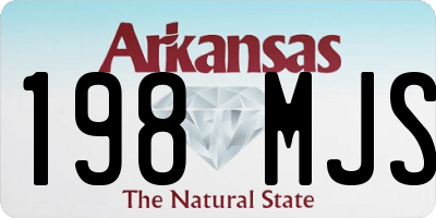 AR license plate 198MJS