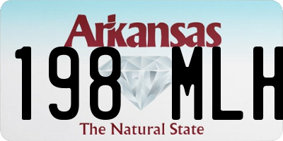 AR license plate 198MLH
