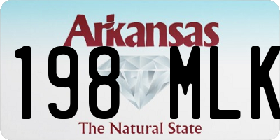 AR license plate 198MLK