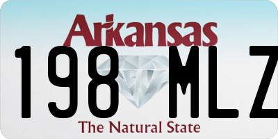 AR license plate 198MLZ