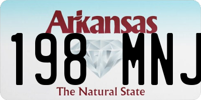 AR license plate 198MNJ